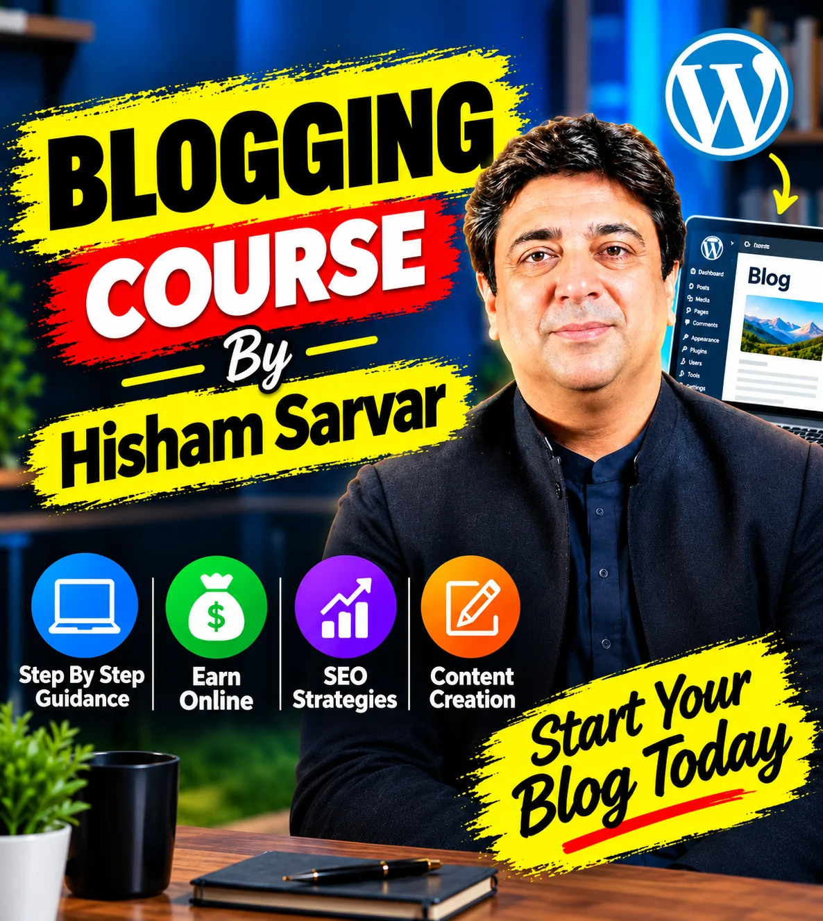 Blogging Course by Hisham Sarwar Blogging Course by Hisham Sarwar