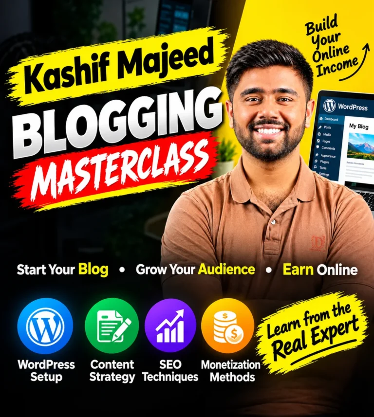 Blogging Masterclass by Kashif Majeed