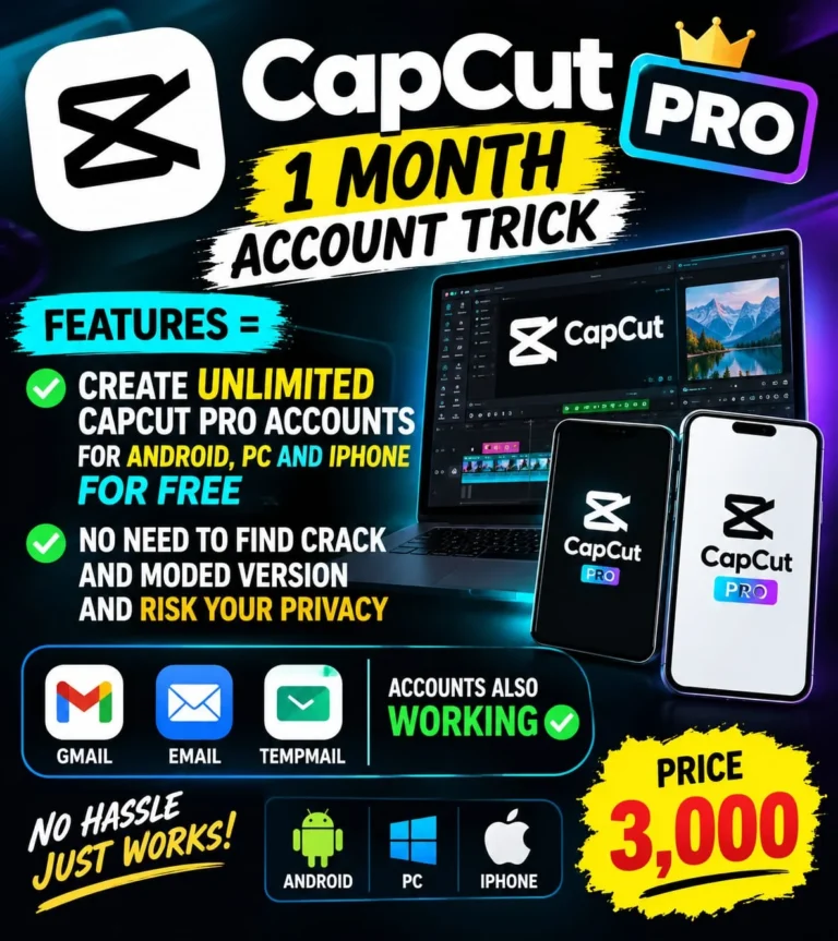 CapCut Pro – 1 Month Account Account