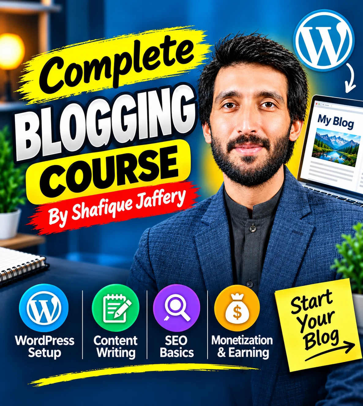 Complete Blogging Course by Shafique Jaffery Complete Blogging Course by Shafique Jaffery
