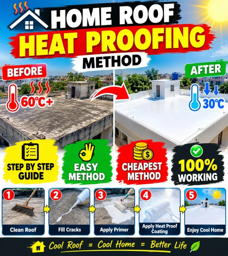 Home Roof Heat Proofing Method
