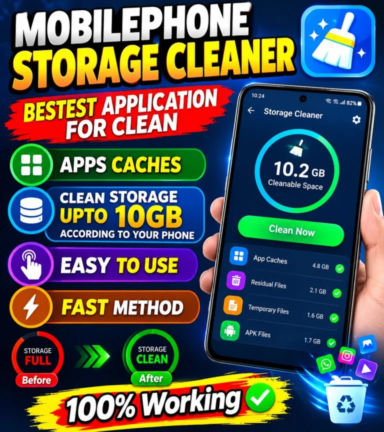 Mobile Phone Storage Cleaner Without Delete Data