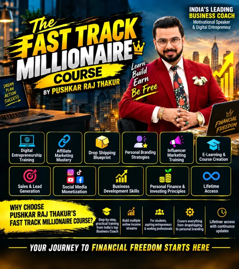 The Fast Track Millionaire Course by Pushkar Raj Thakur