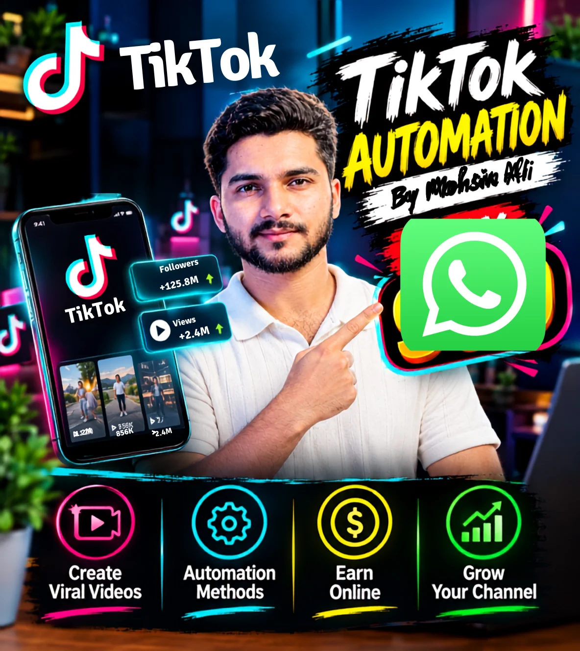 TikTok Automation Course by Mohsin Ali TikTok Automation Course by Mohsin Ali
