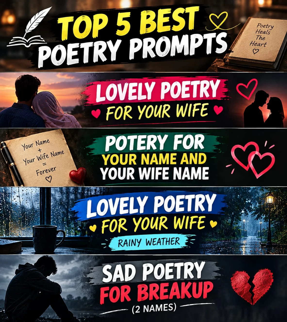 Top 5 Best Poetry Prompts Top 5 Best Poetry Prompts